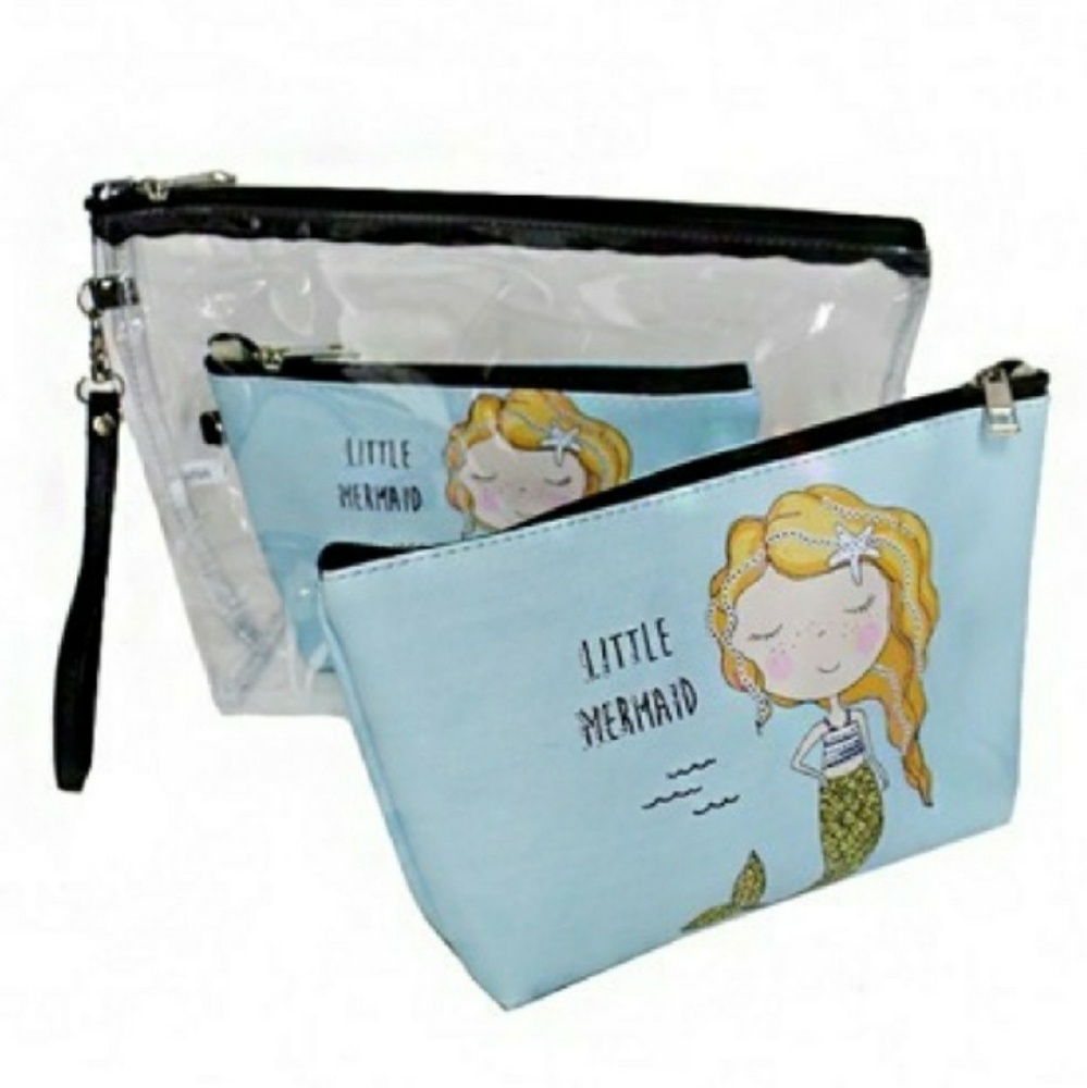 MERMAID 3-Pouch Set 🖤